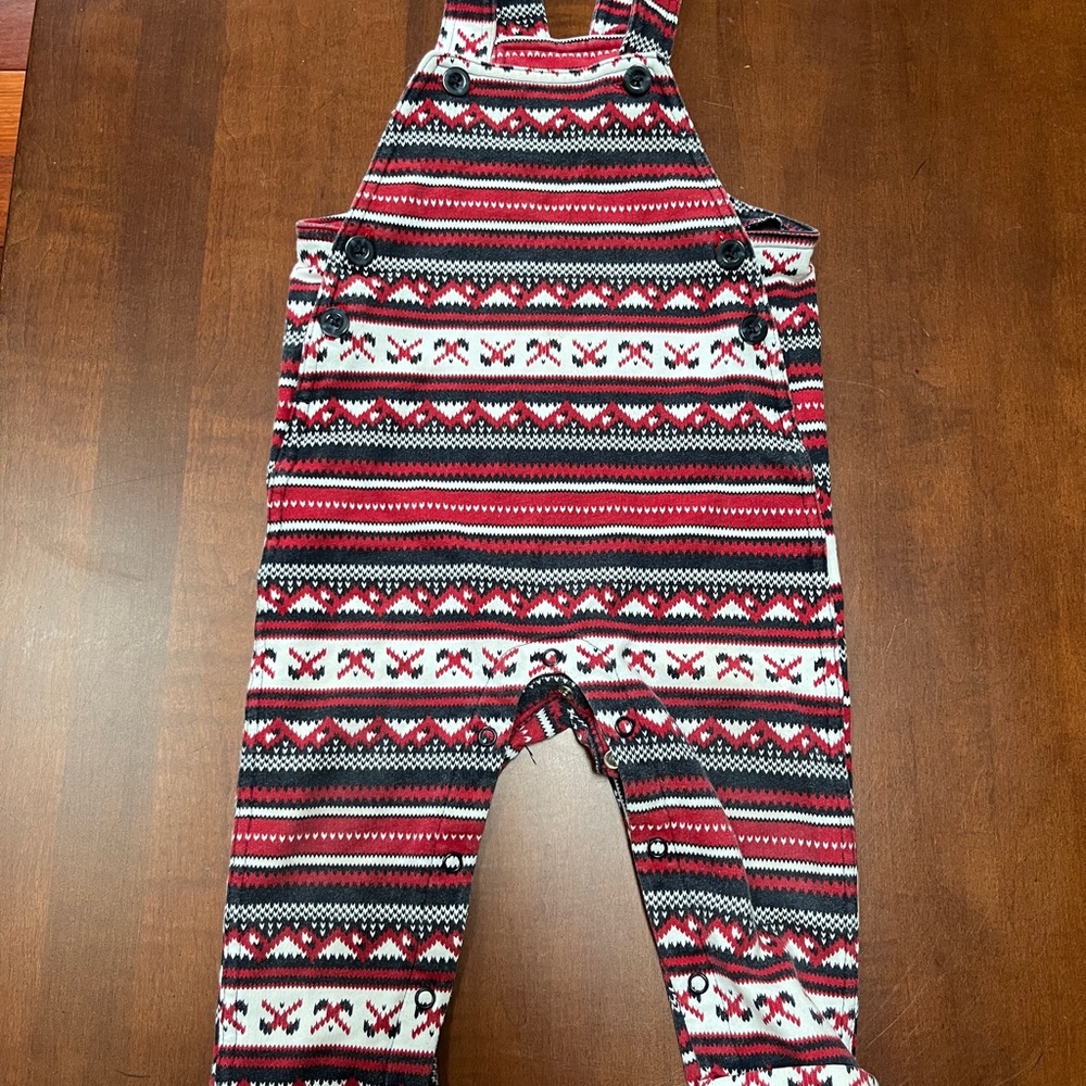 Joe Fresh Red and White Patterned Kids One Piece